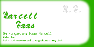 marcell haas business card